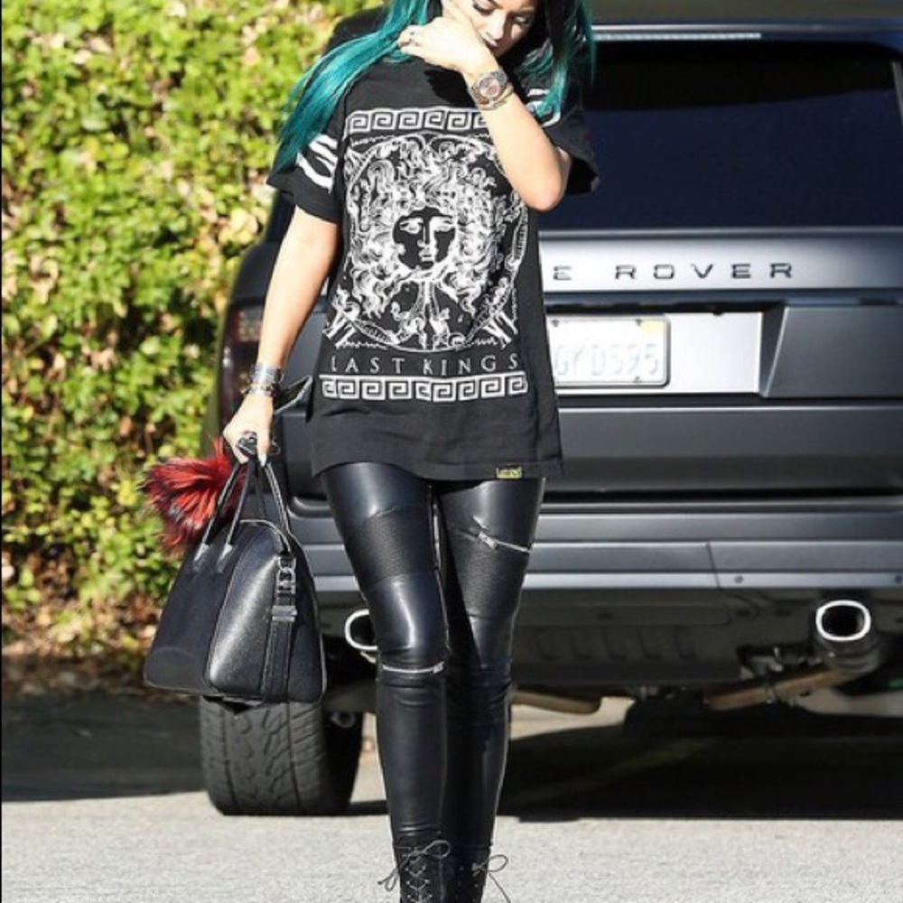 Leather biker pants - Picture 3 of 7